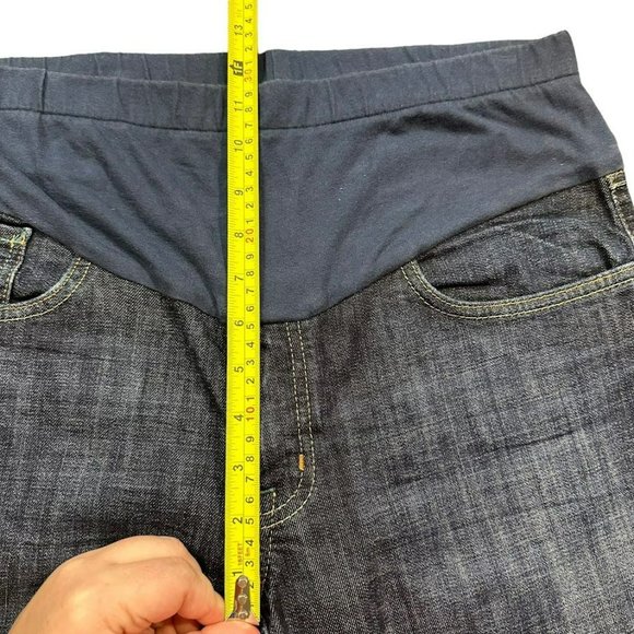 Mavi Maternity Bootcut Dark‎ Wash Pull On Stretch Jeans Womens M - Picture 4 of 5